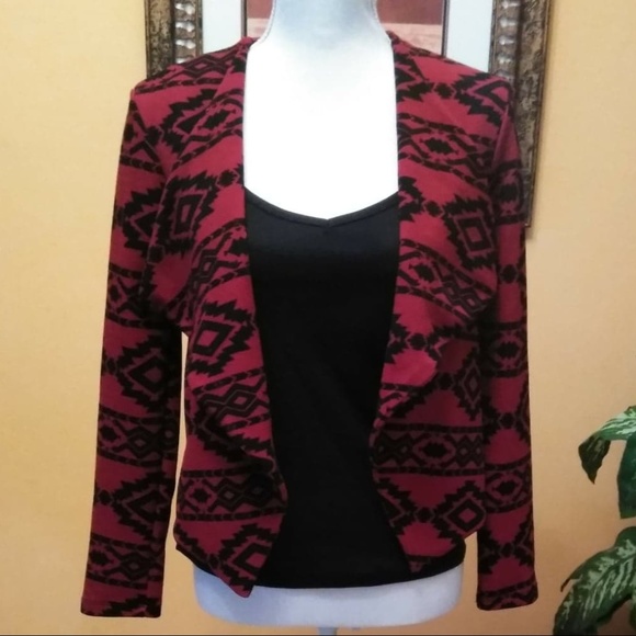 designer long dress with open front jacket